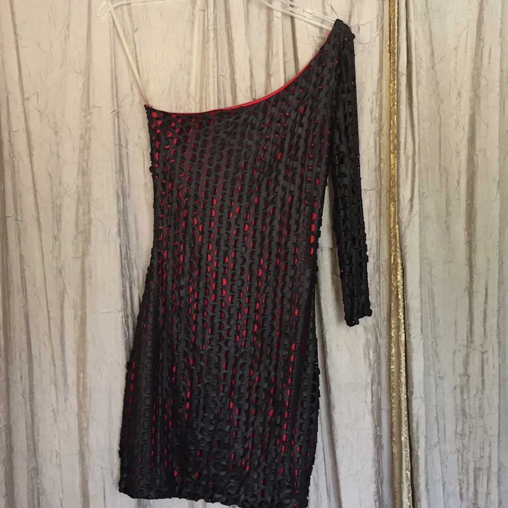 Symphony one shoulder mini dress